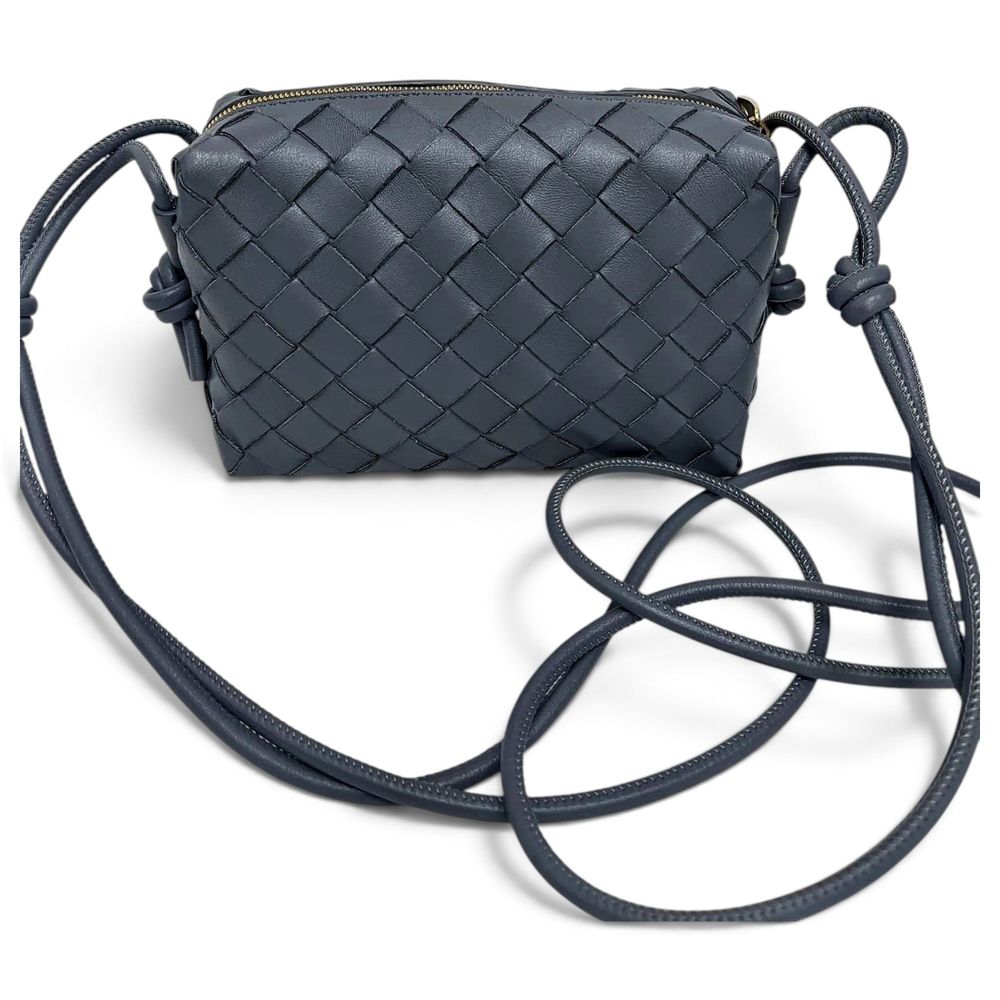 Loop leather crossbody bag