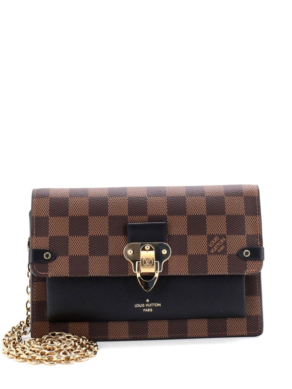 Vavin Chain Wallet NM Damier with Leather crossbody bag