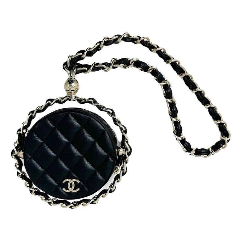 Leather clutch bag