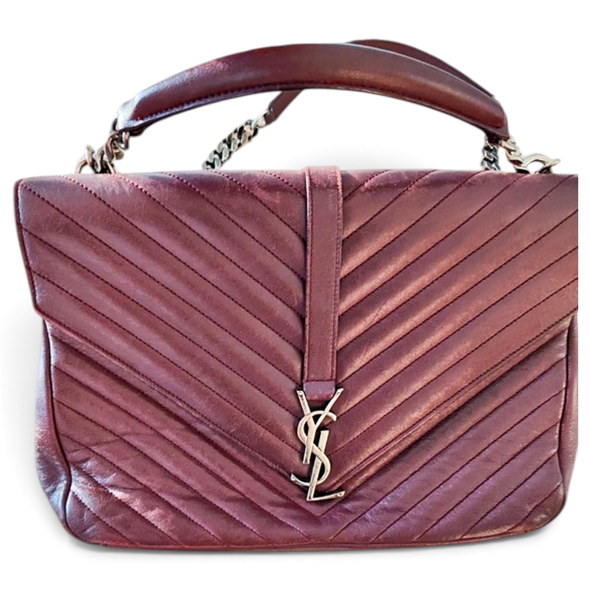 Collége monogramme leather handbag