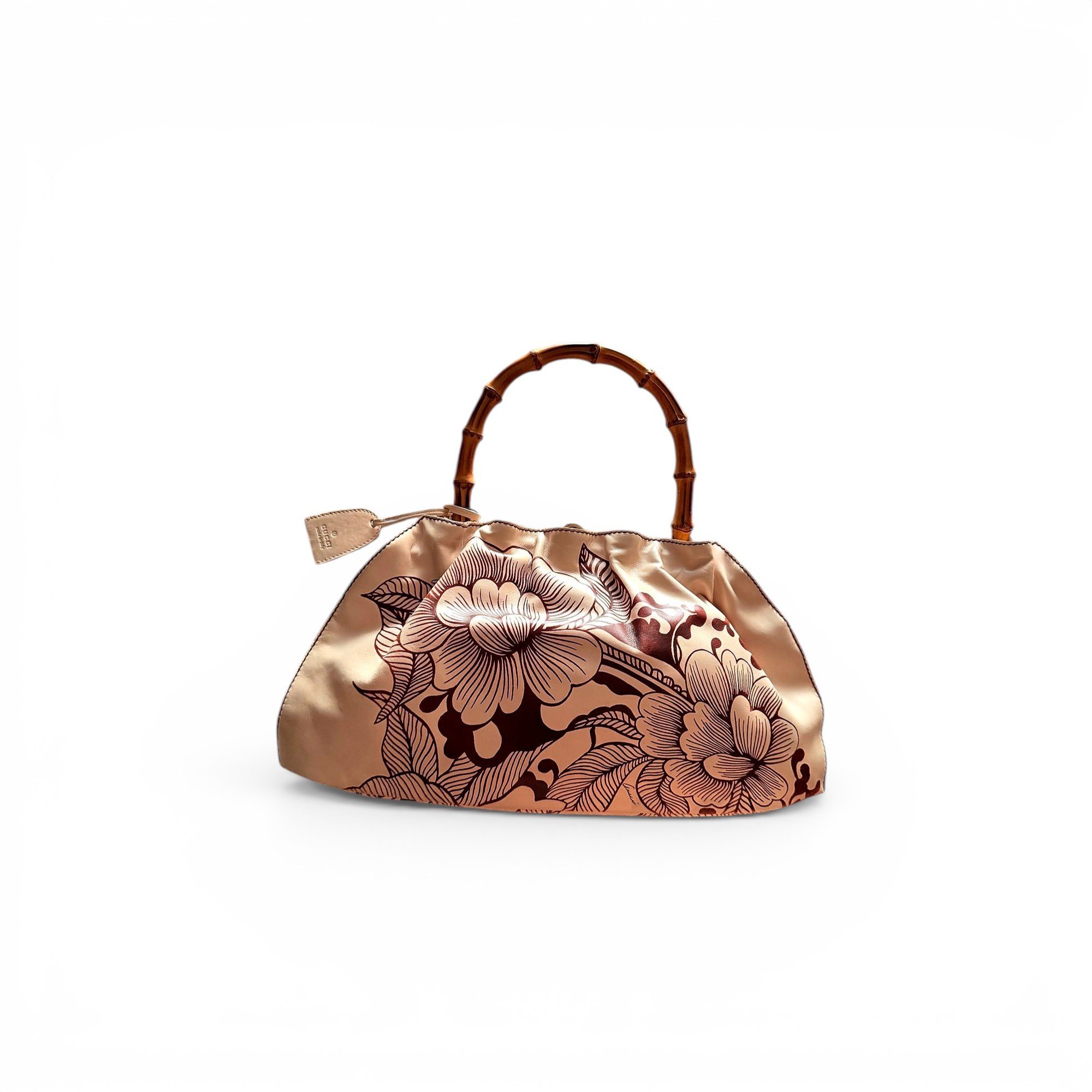 Bamboo leather handbag