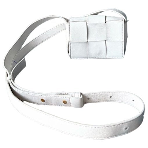 Cassette leather handbag