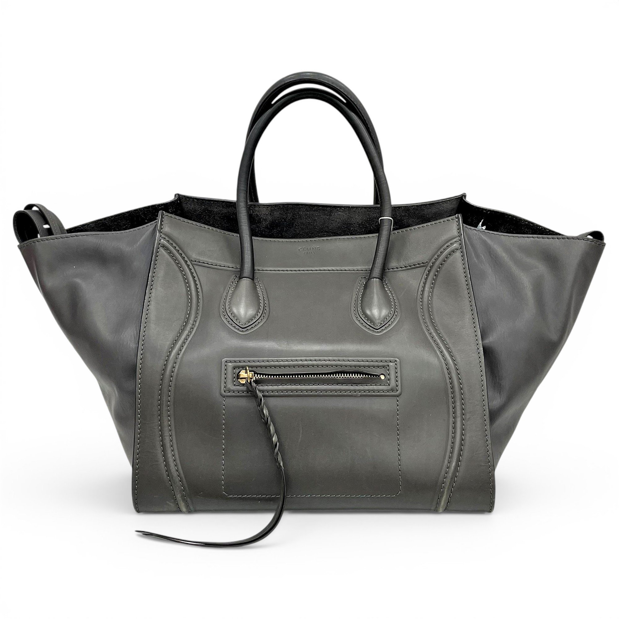 Luggage leather handbag