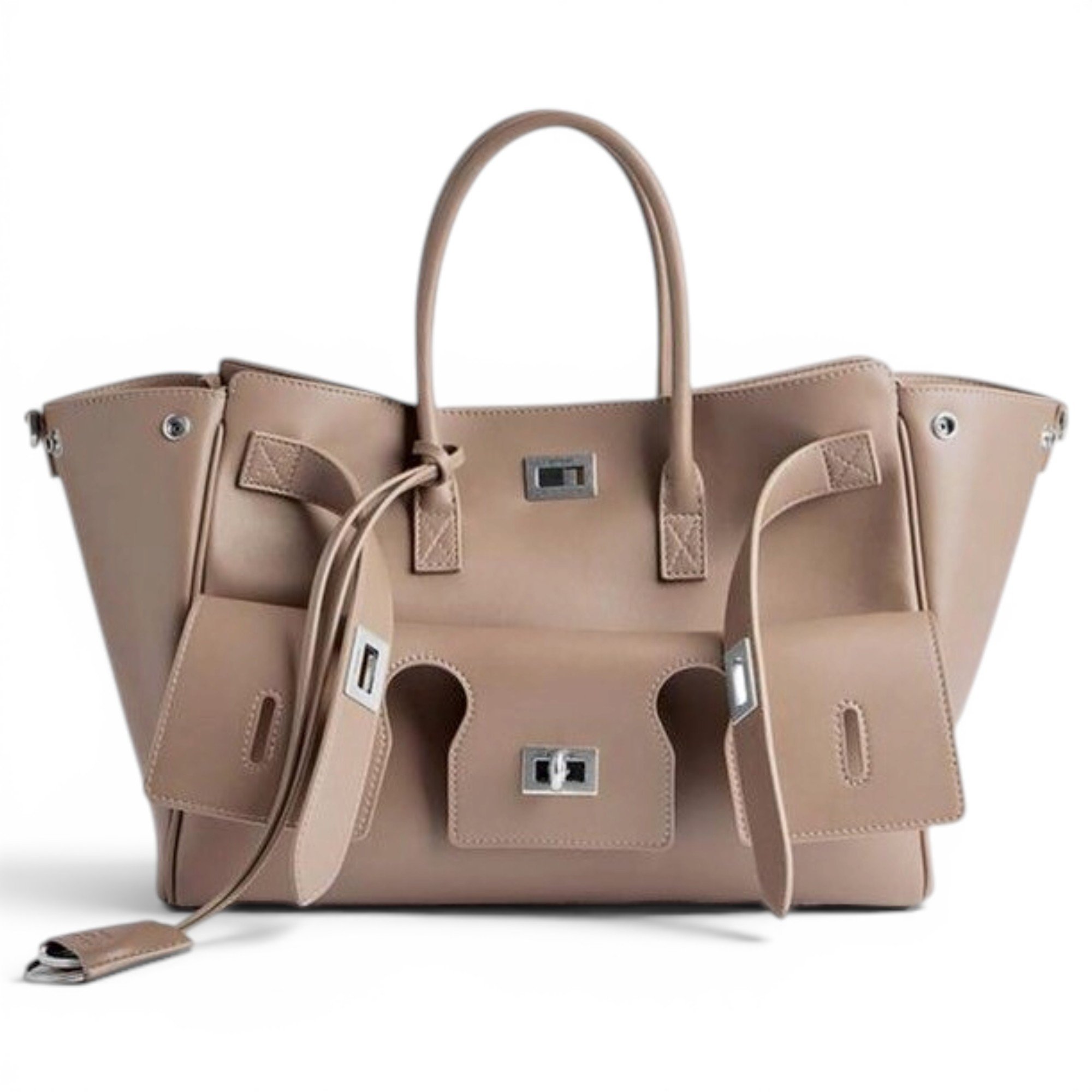 Leather tote