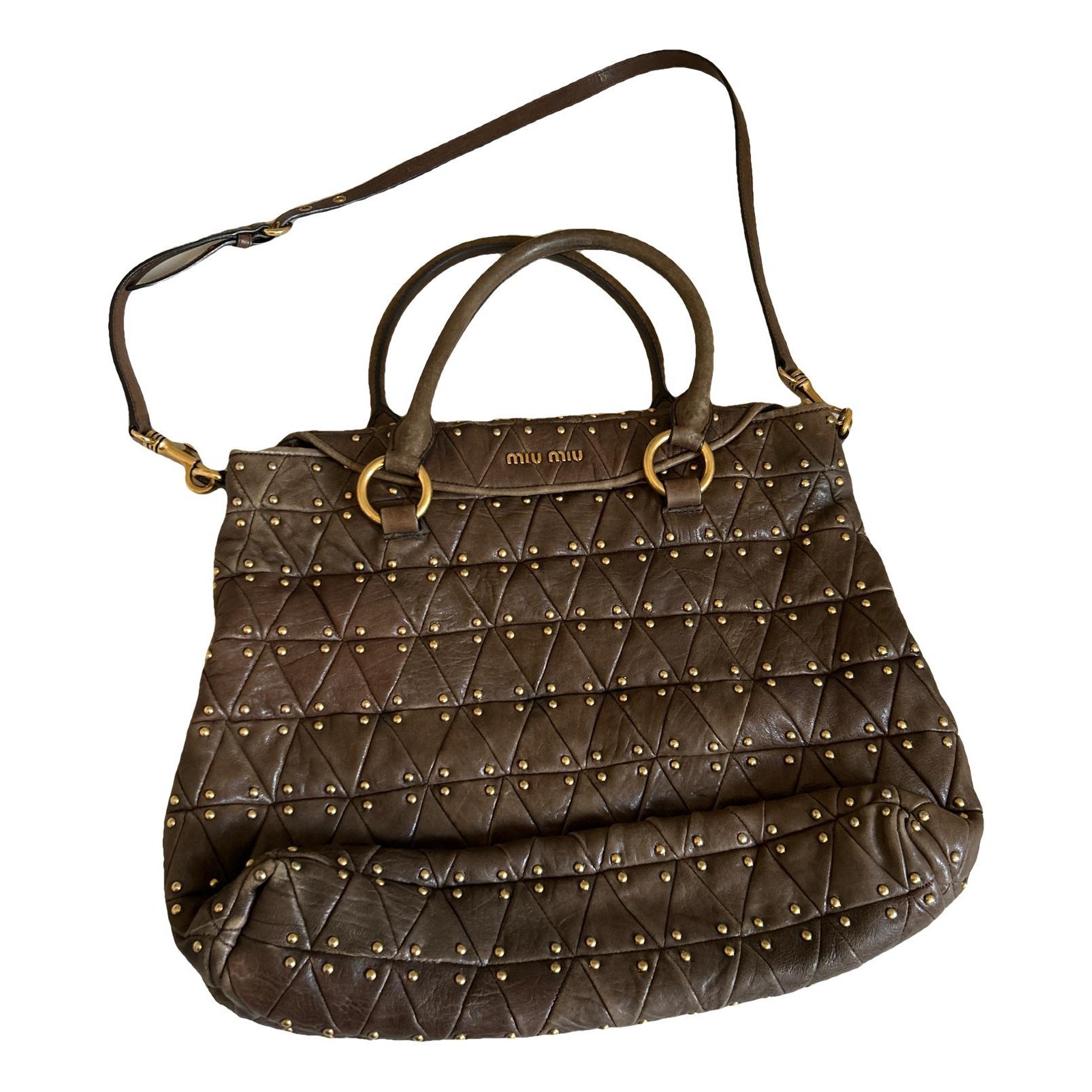 Leather handbag