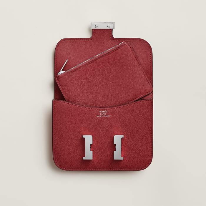 Rouge Grenat Constance Slim Wallet