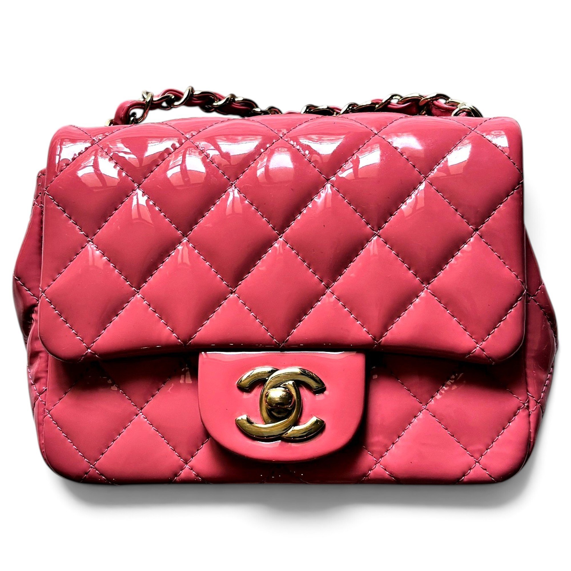 Timeless/Classique patent leather handbag