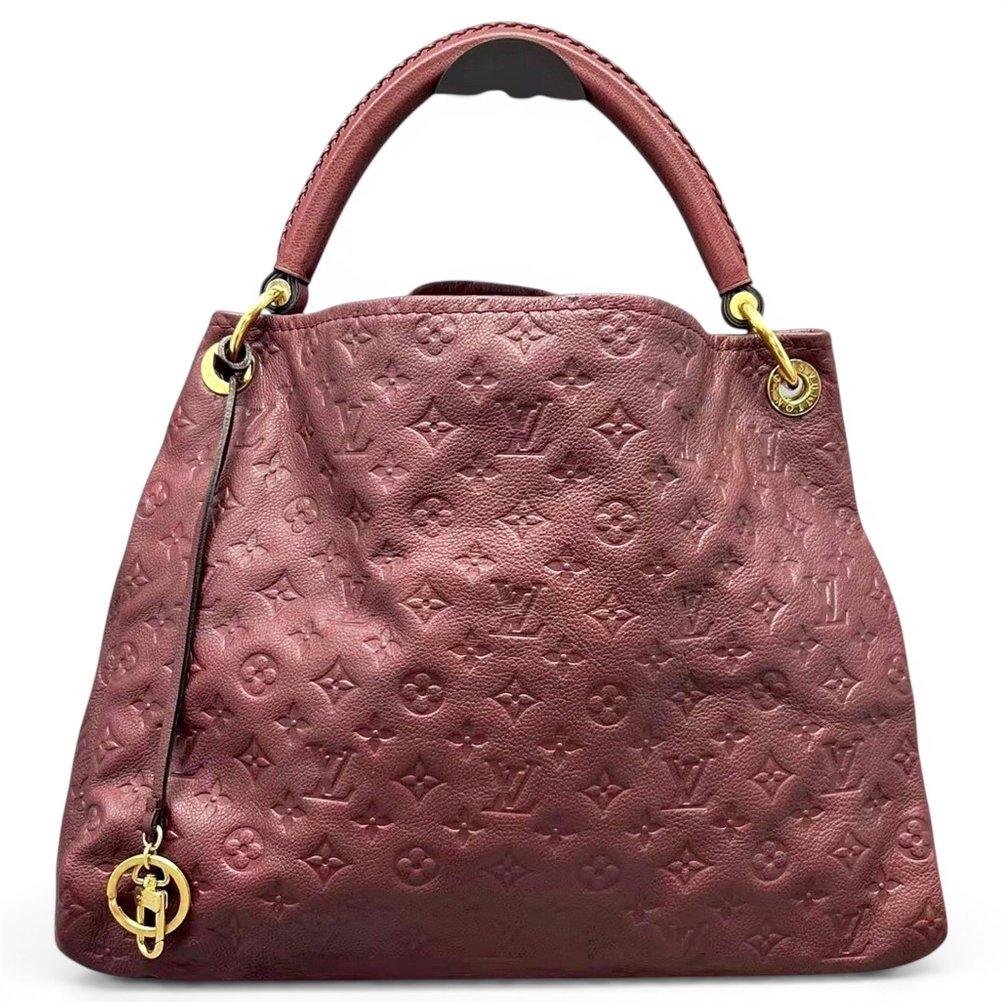 Artsy leather handbag