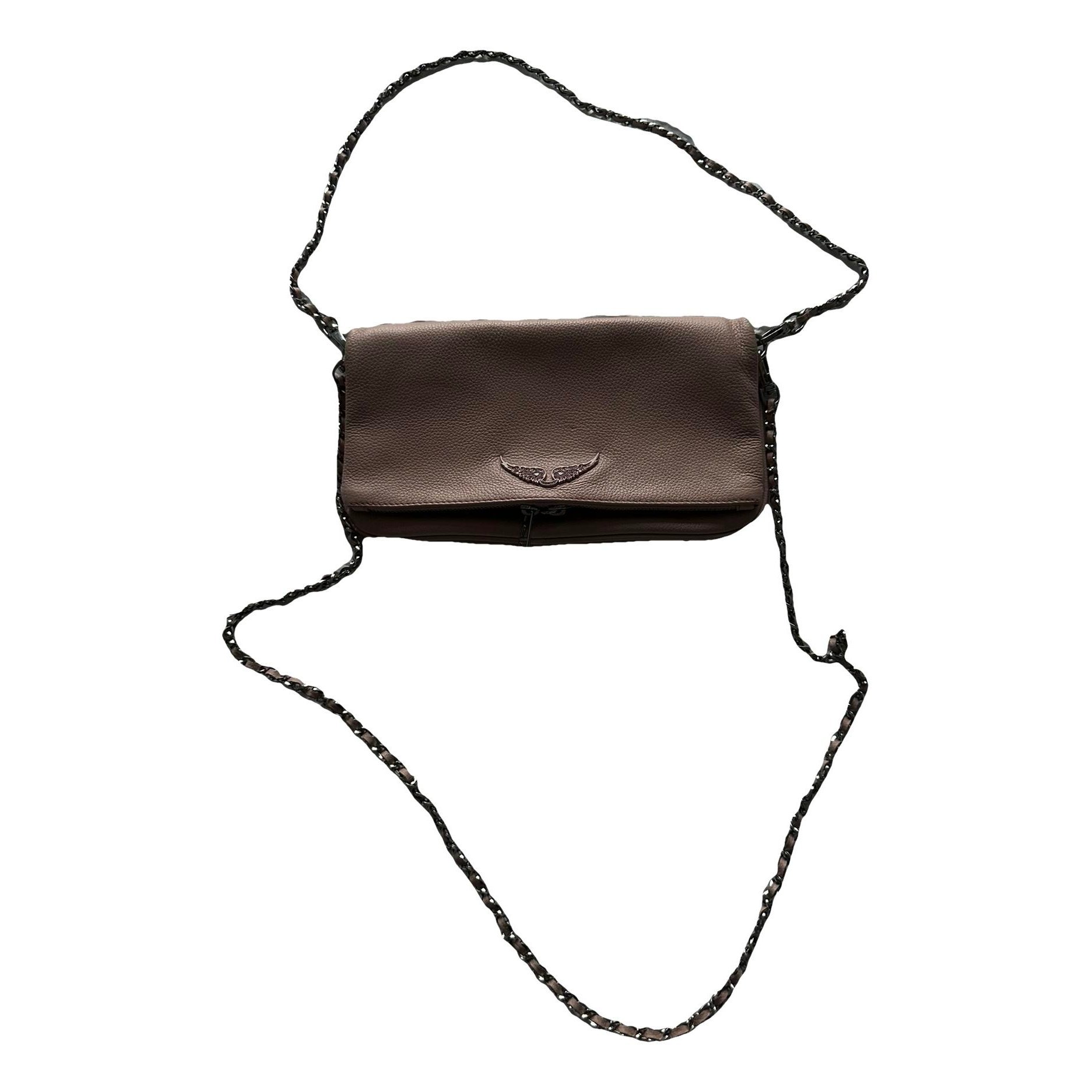 Rock leather crossbody bag
