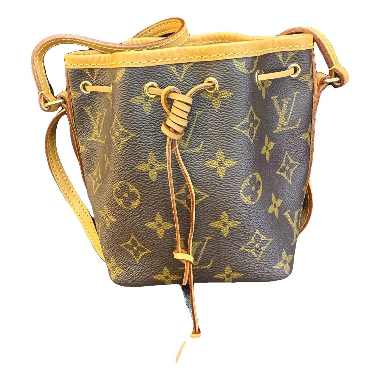 Nano Noé leather handbag