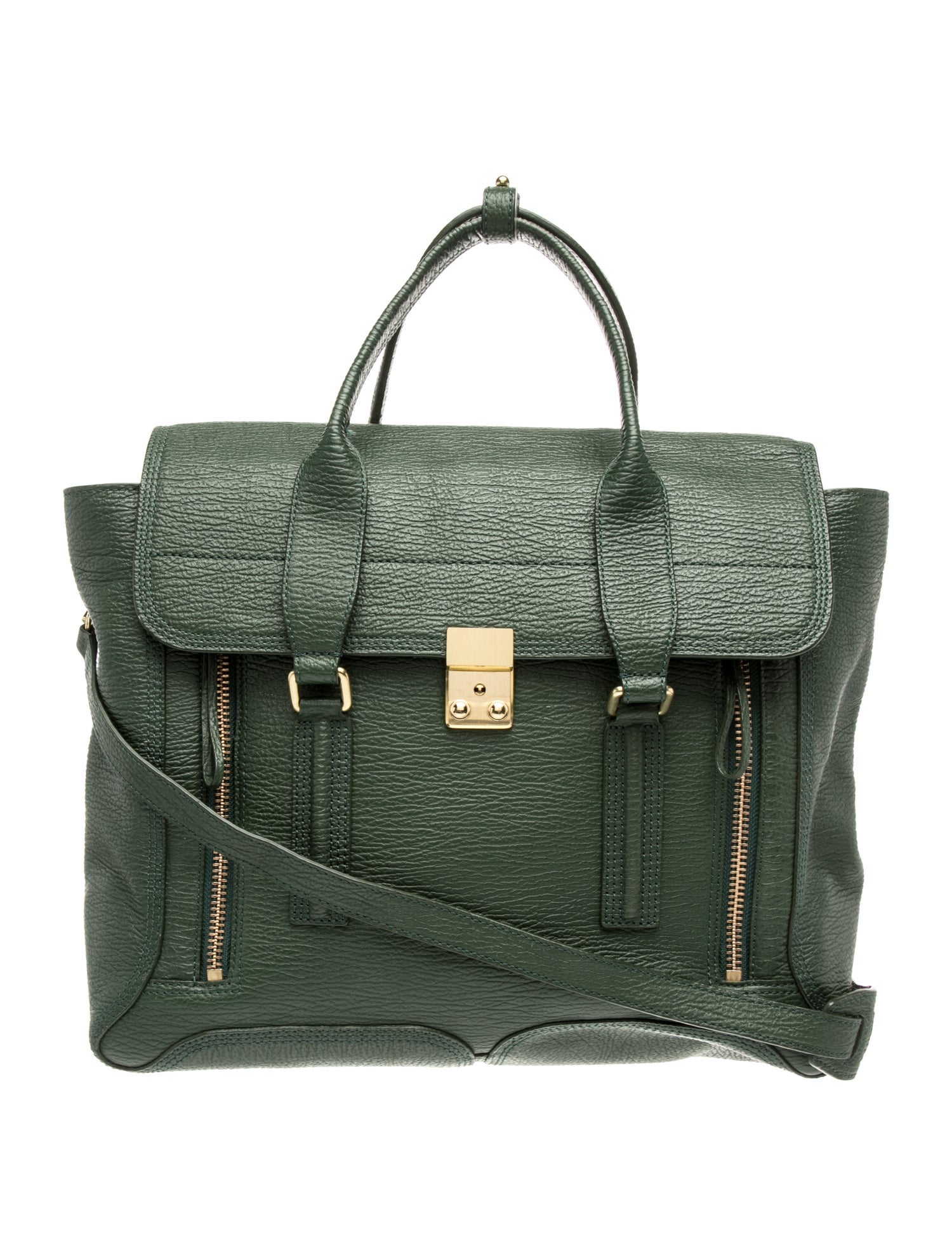 Leather Top Handle Bag