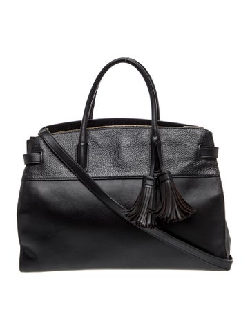 Leather Top Handle Bag