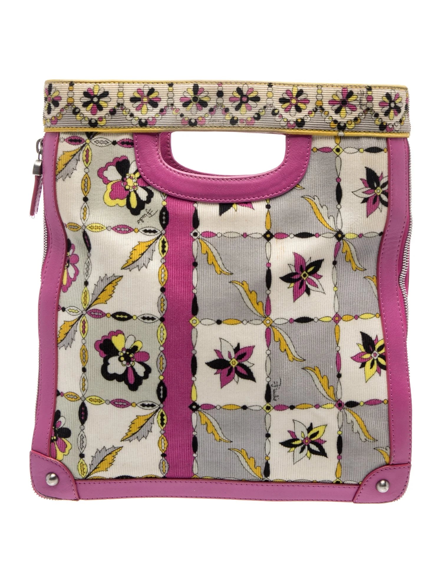 Emilio Pucci Leather Top Handle Bag