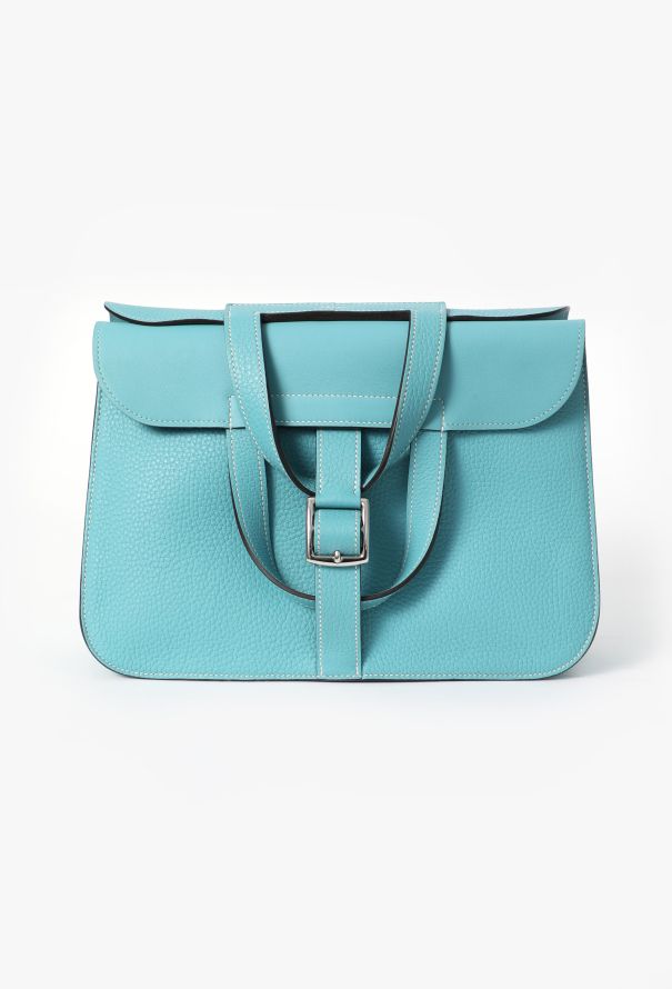 Hermes Bleu Jean Taurillon Clémence Halzan 31