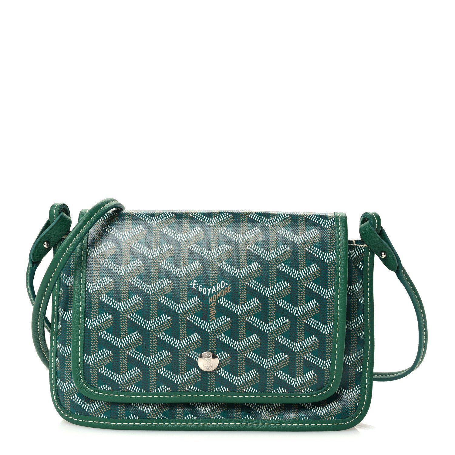Goyard Goyardine Plumet Wallet Clutch Green