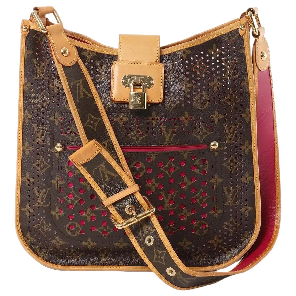 Musette leather bag
