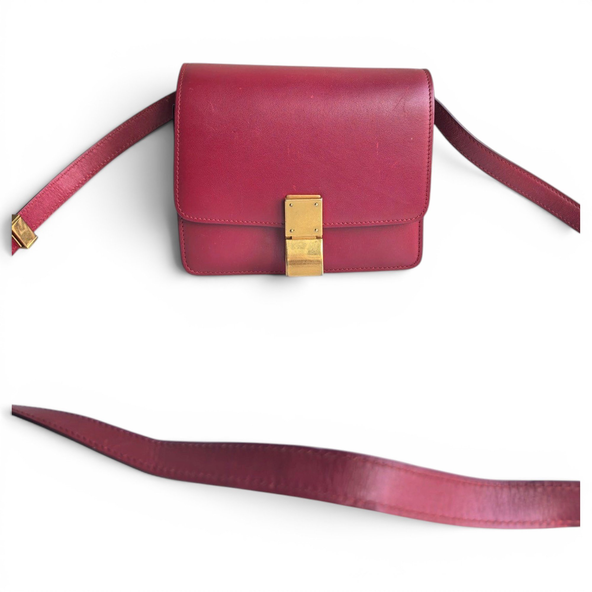 Classic leather crossbody bag