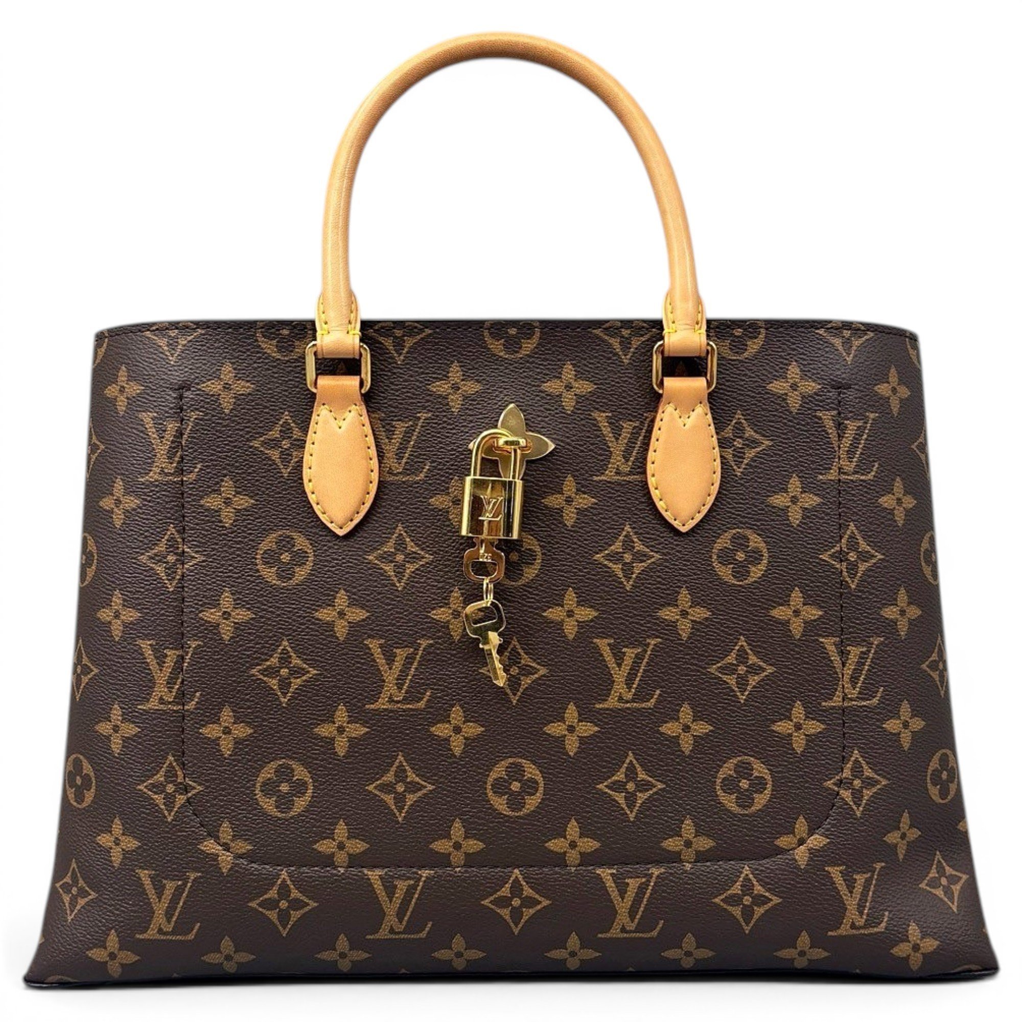 Flower Tote leather handbag