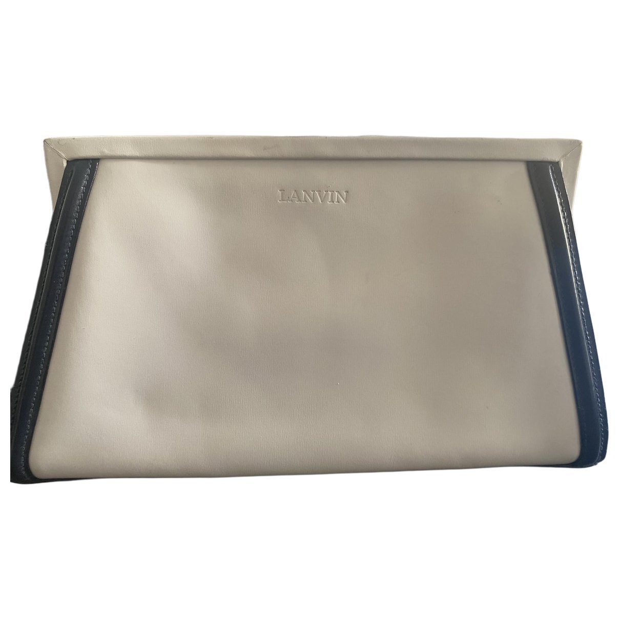 Leather clutch bag