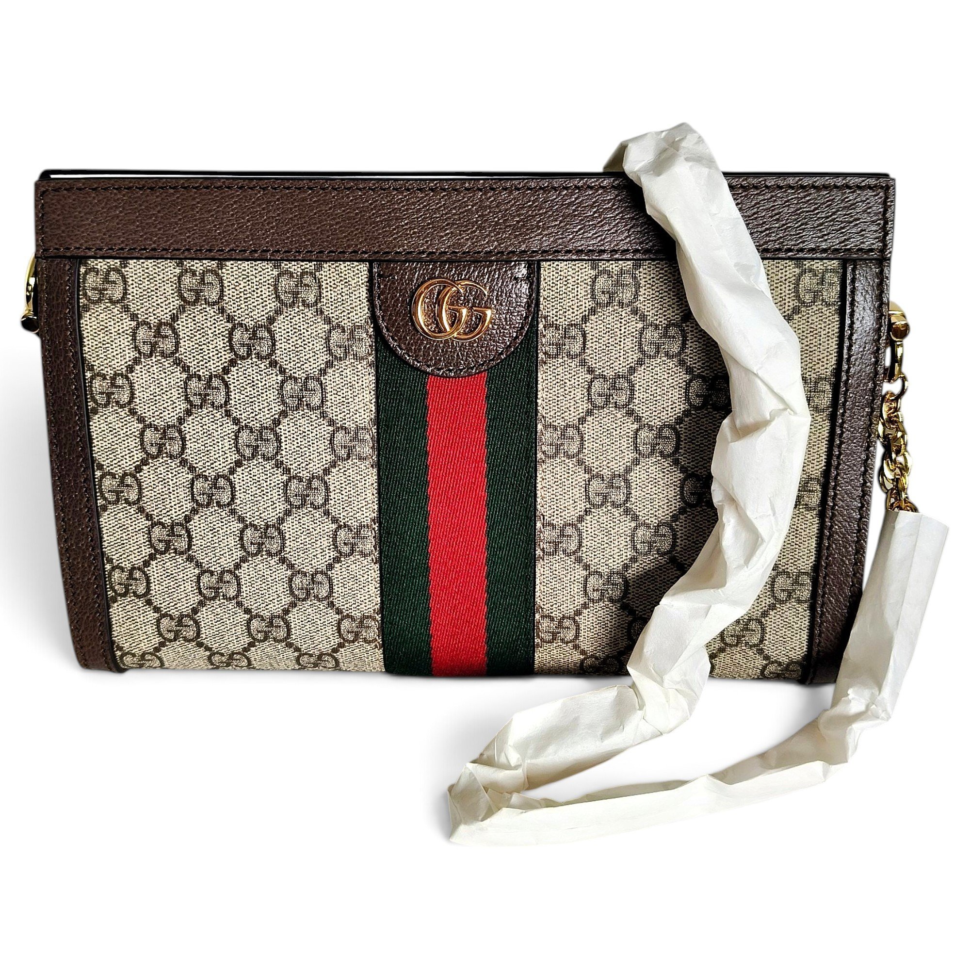 Ophidia Chain leather handbag