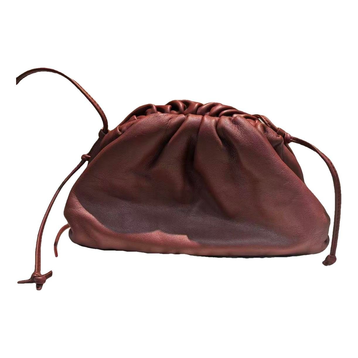 Pouch leather handbag