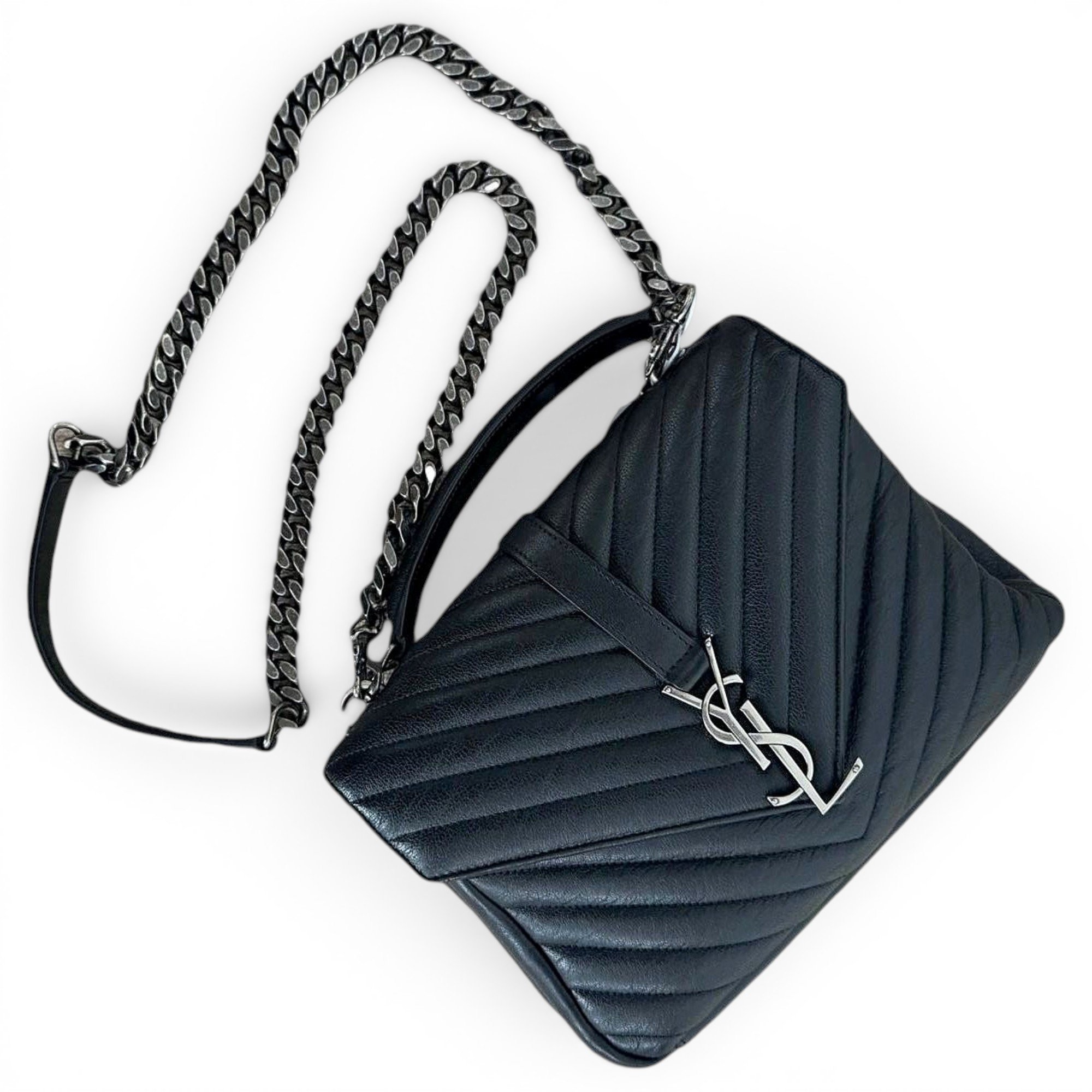 Collége monogramme leather handbag