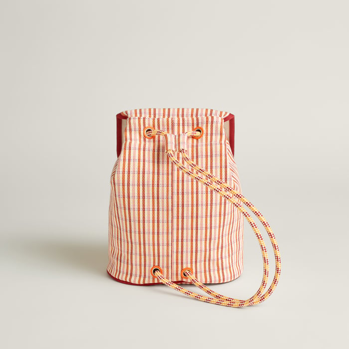 Orange Animaux Nattes Backpack