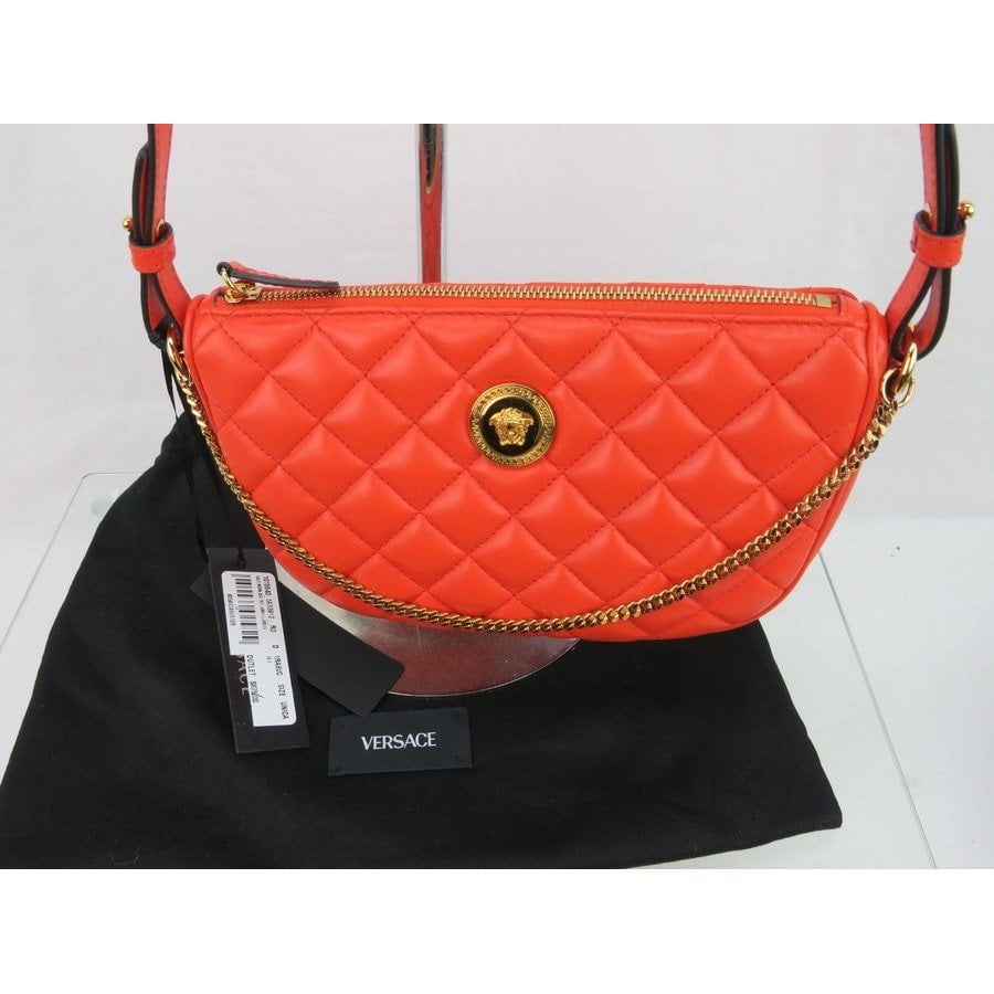 Versace La Medusa leather crossbody bag