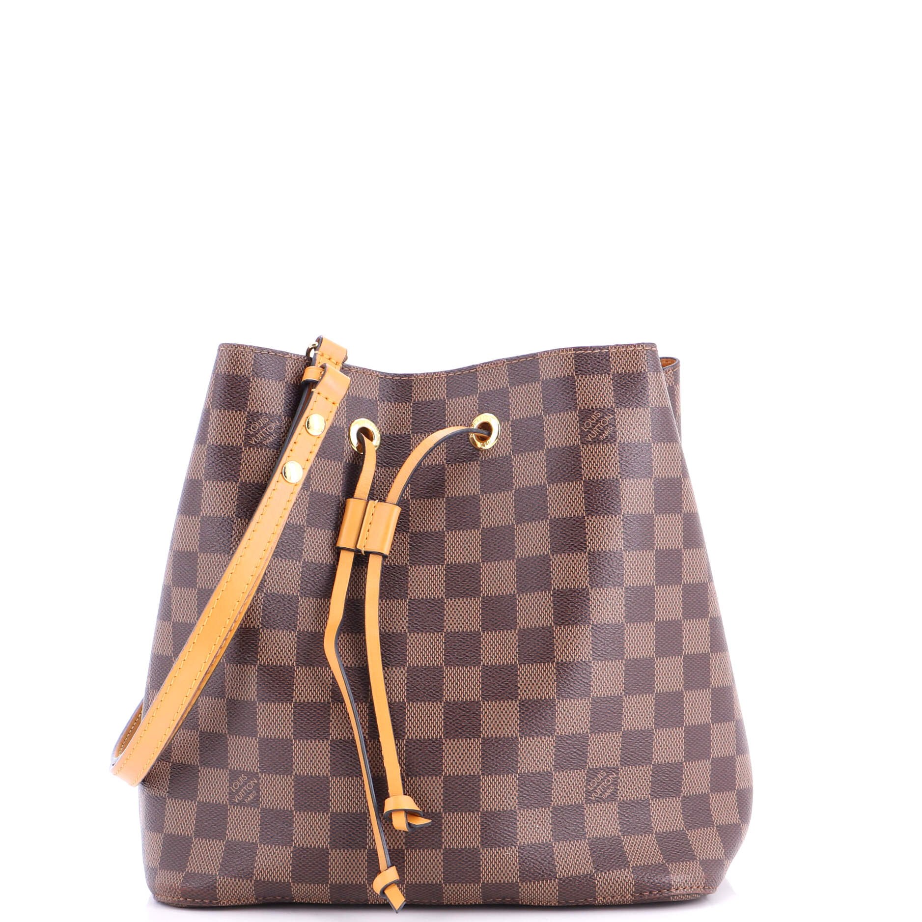 Louis Vuitton NeoNoe Handbag Damier with Leather MM