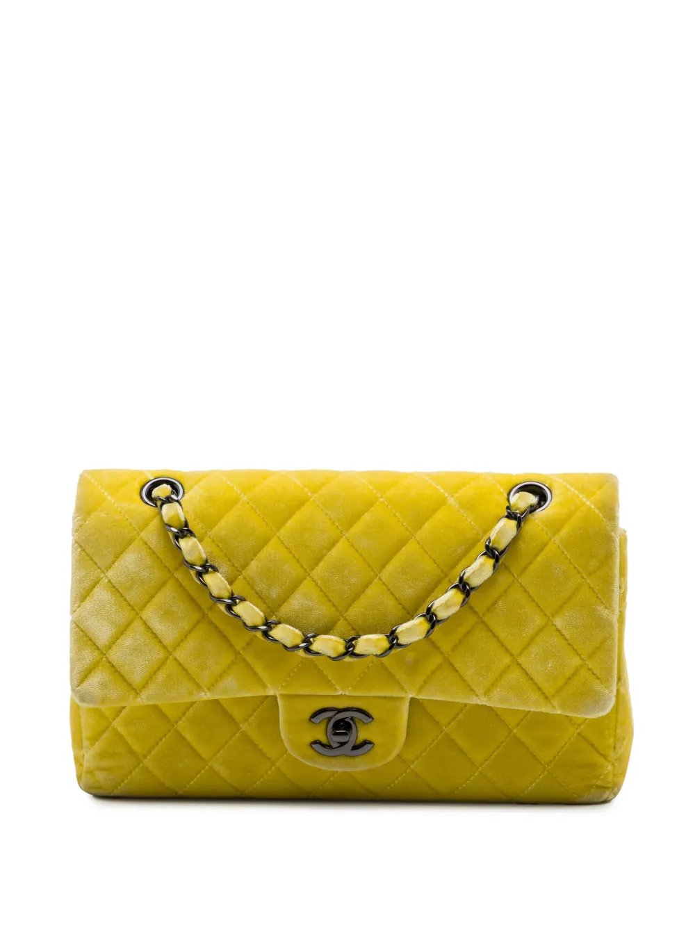 2014-2015 Medium Classic Velvet Double Flap shoulder bag
