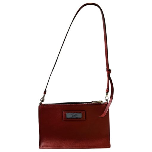 Etiquette leather handbag