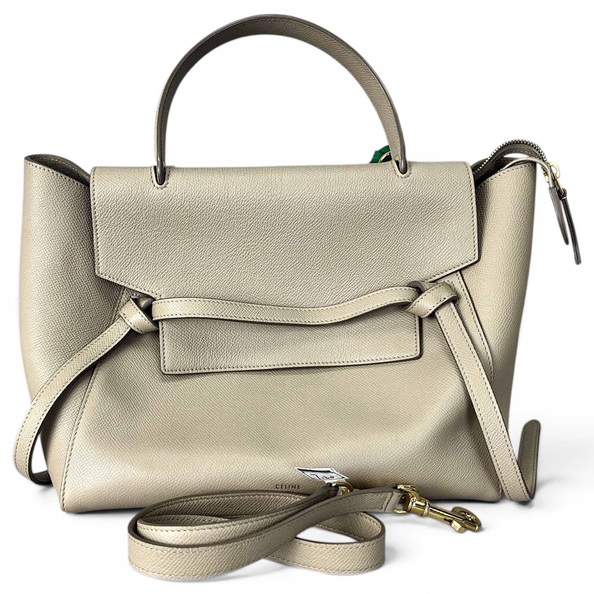 Belt leather handbag