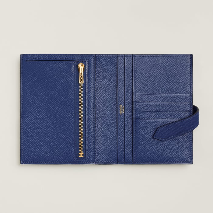Bleu Saphir Cartera Béarn Compact