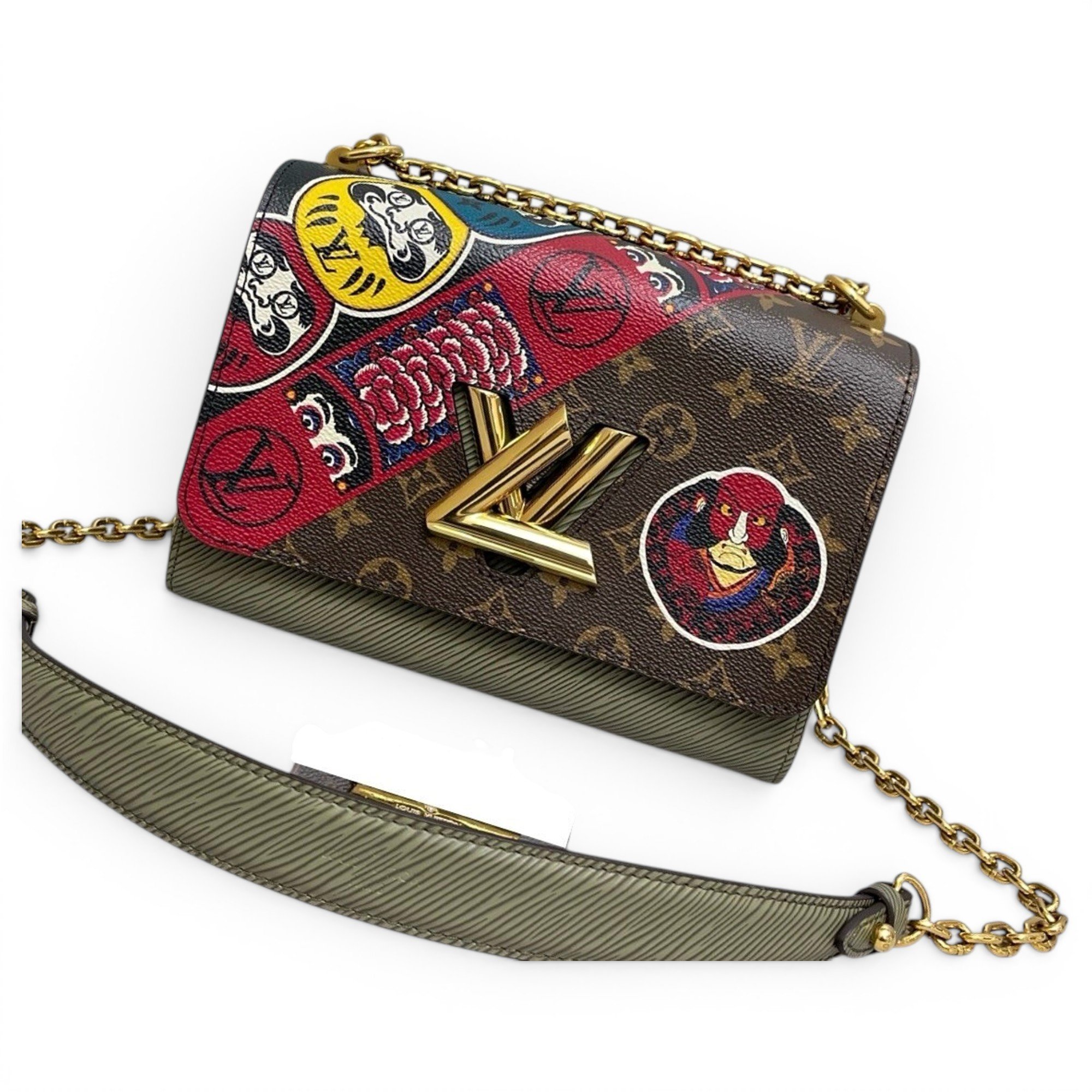 Twist leather handbag