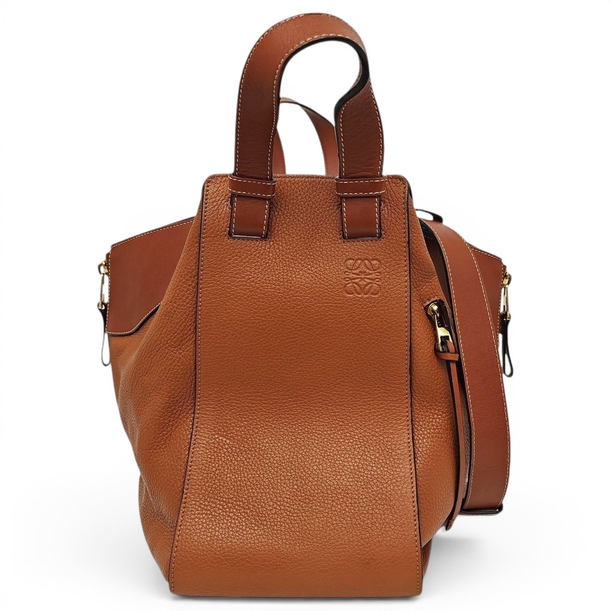 Hammock leather handbag