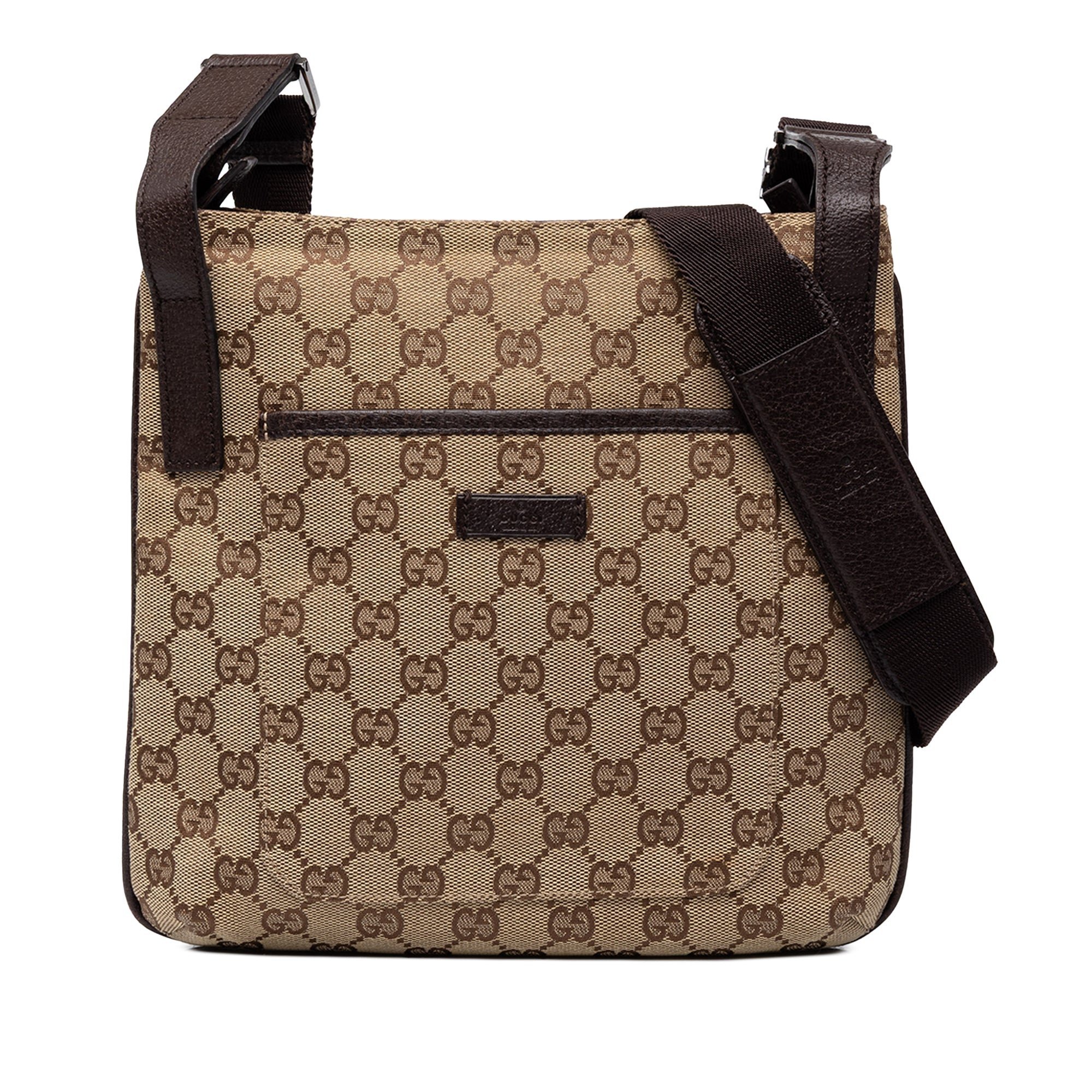 Gucci B leather crossbody bag