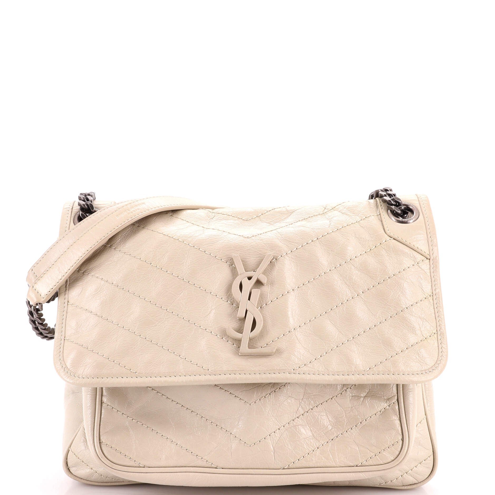 Niki Chain Flap Bag Matelasse Chevron Leather Medium