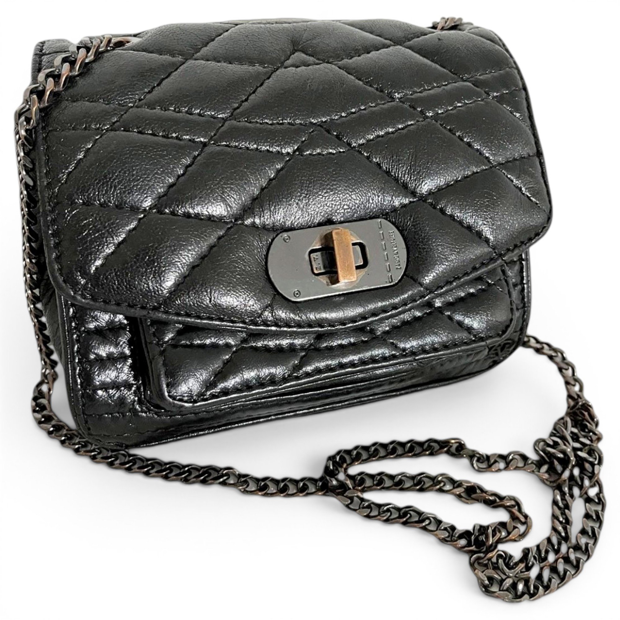 Rock patent leather crossbody bag