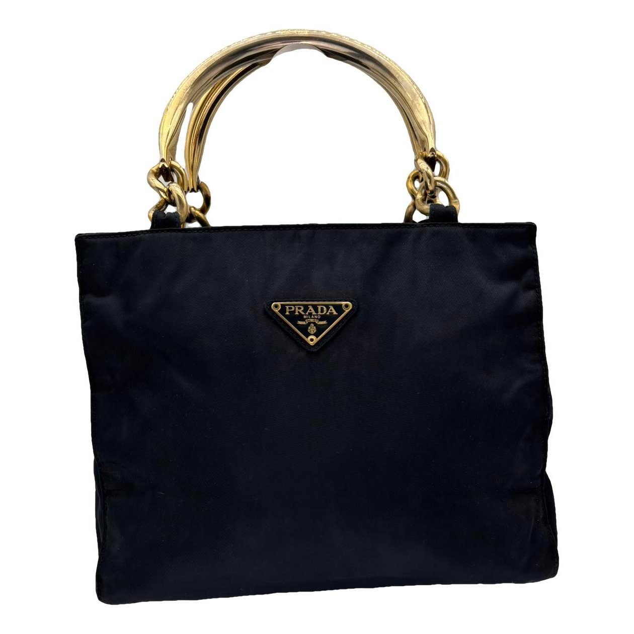 Triangle cloth handbag