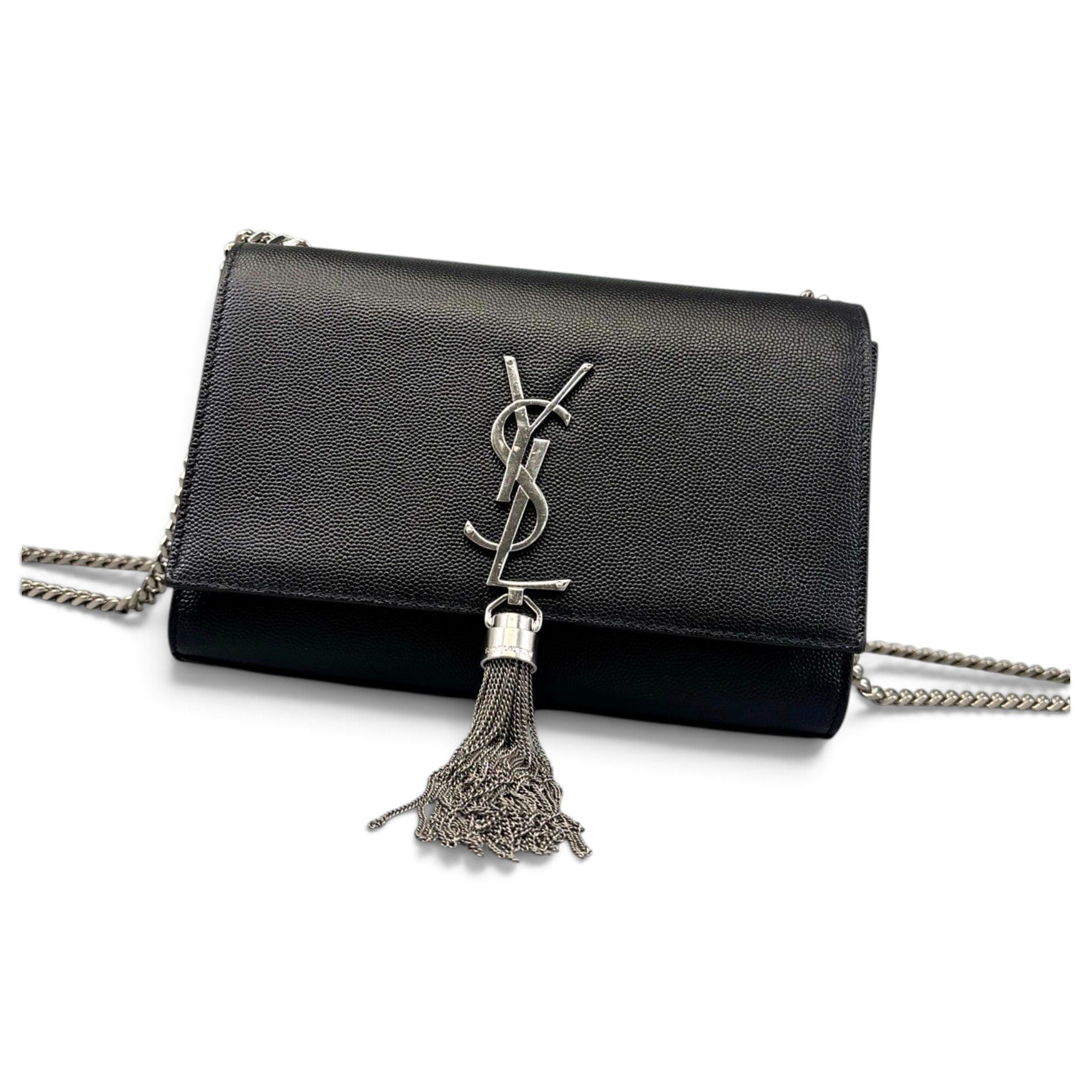 Pompom Kate leather handbag