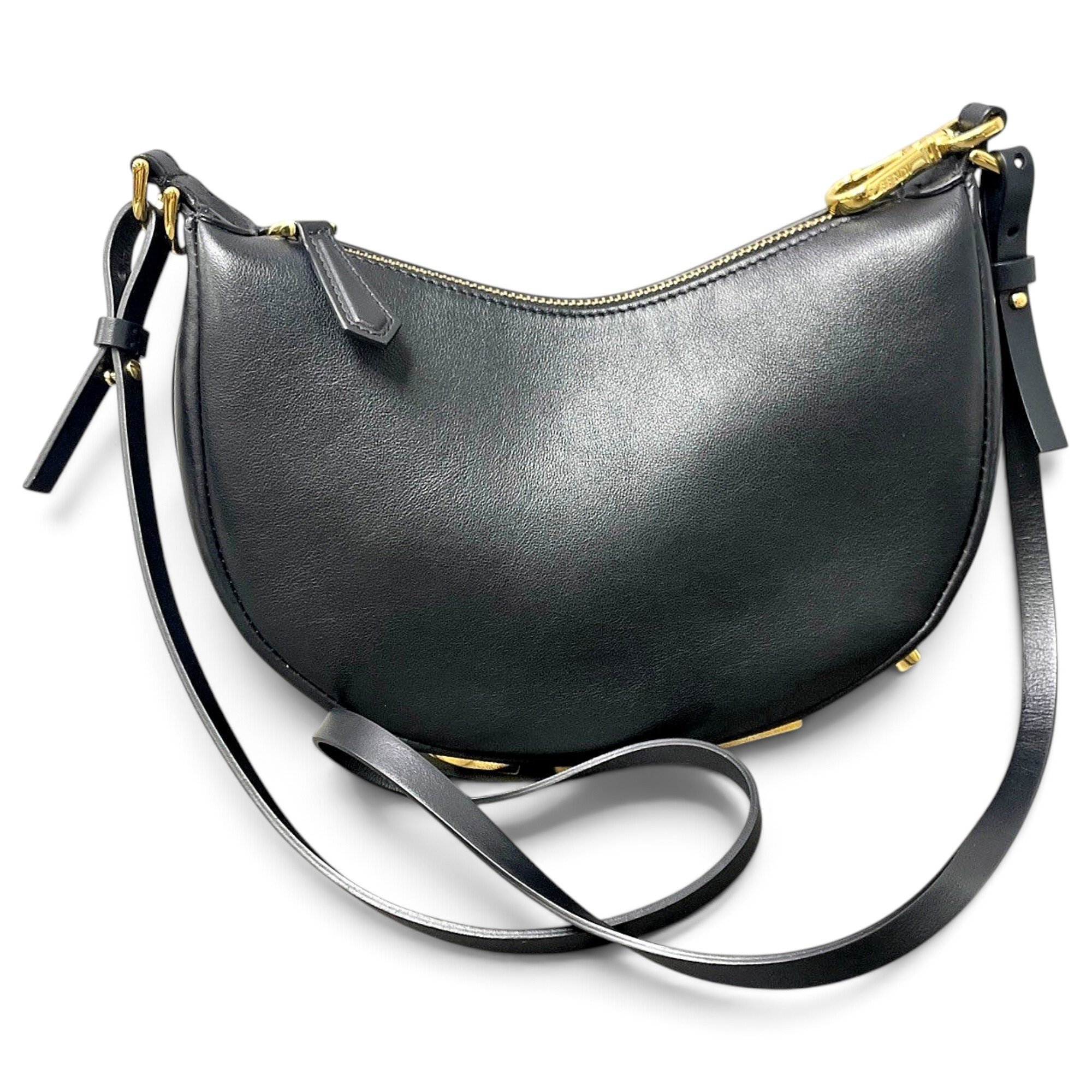 Fendigraphy leather handbag