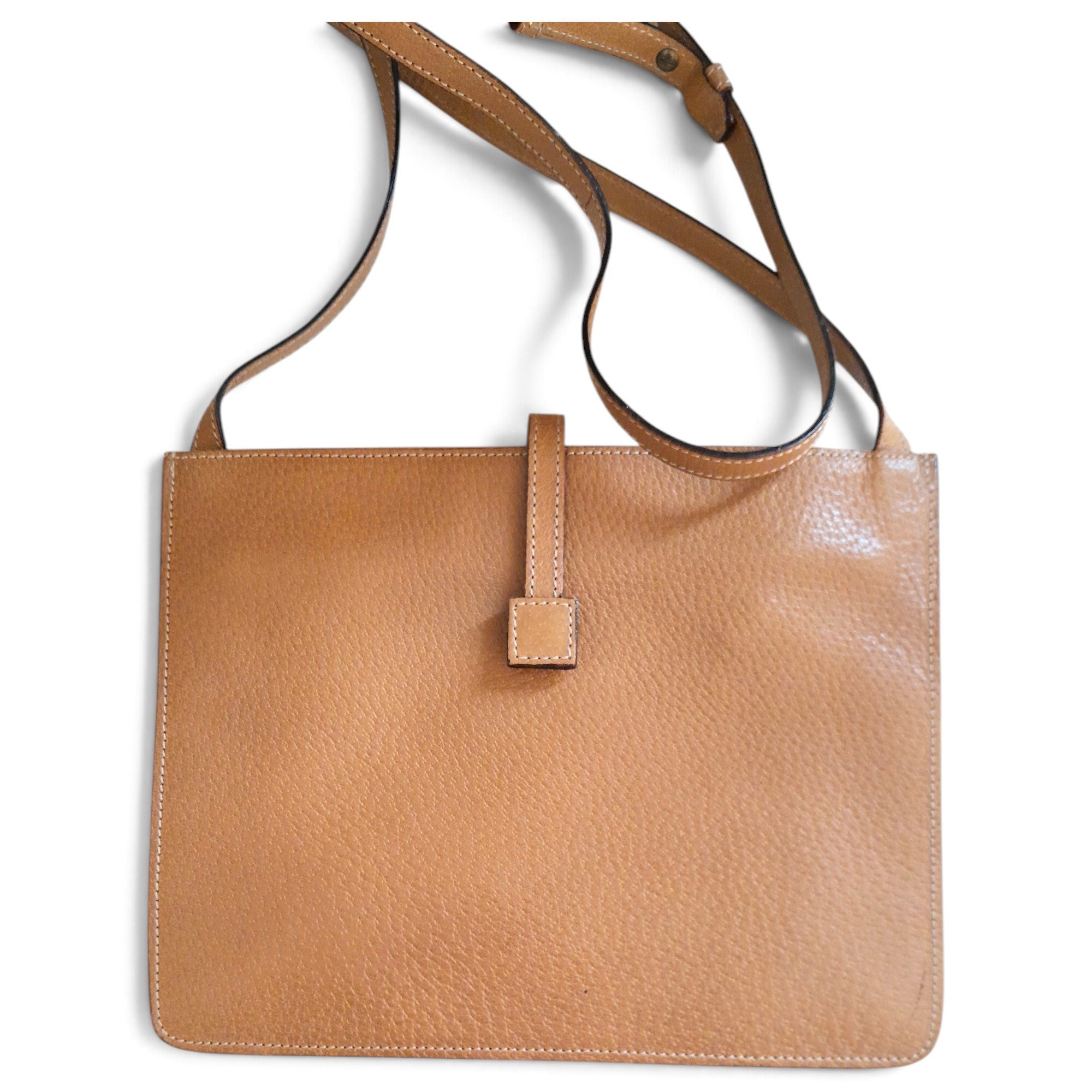 Leather clutch bag