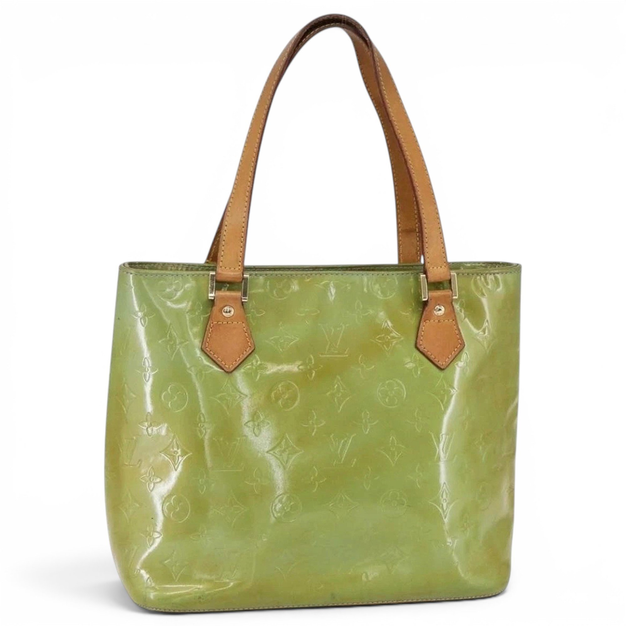 Patent leather handbag
