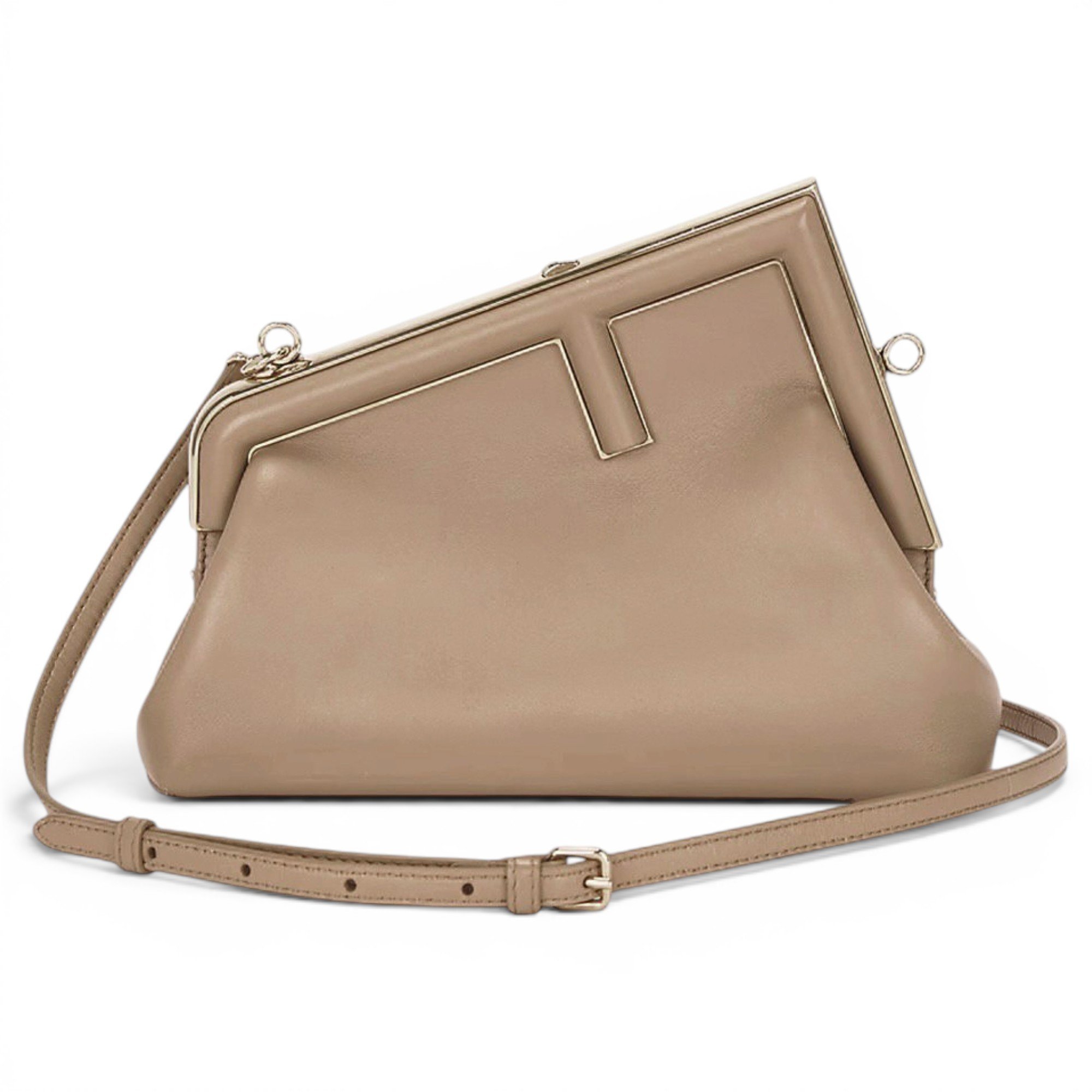 Leather clutch bag