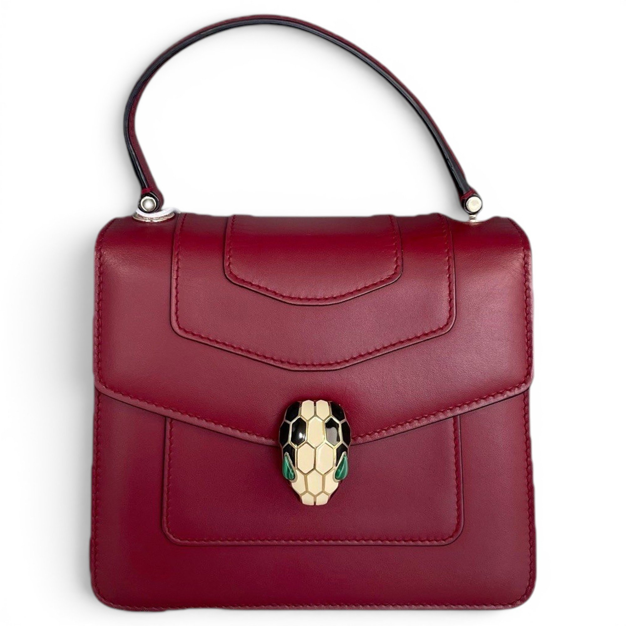 Serpenti leather handbag