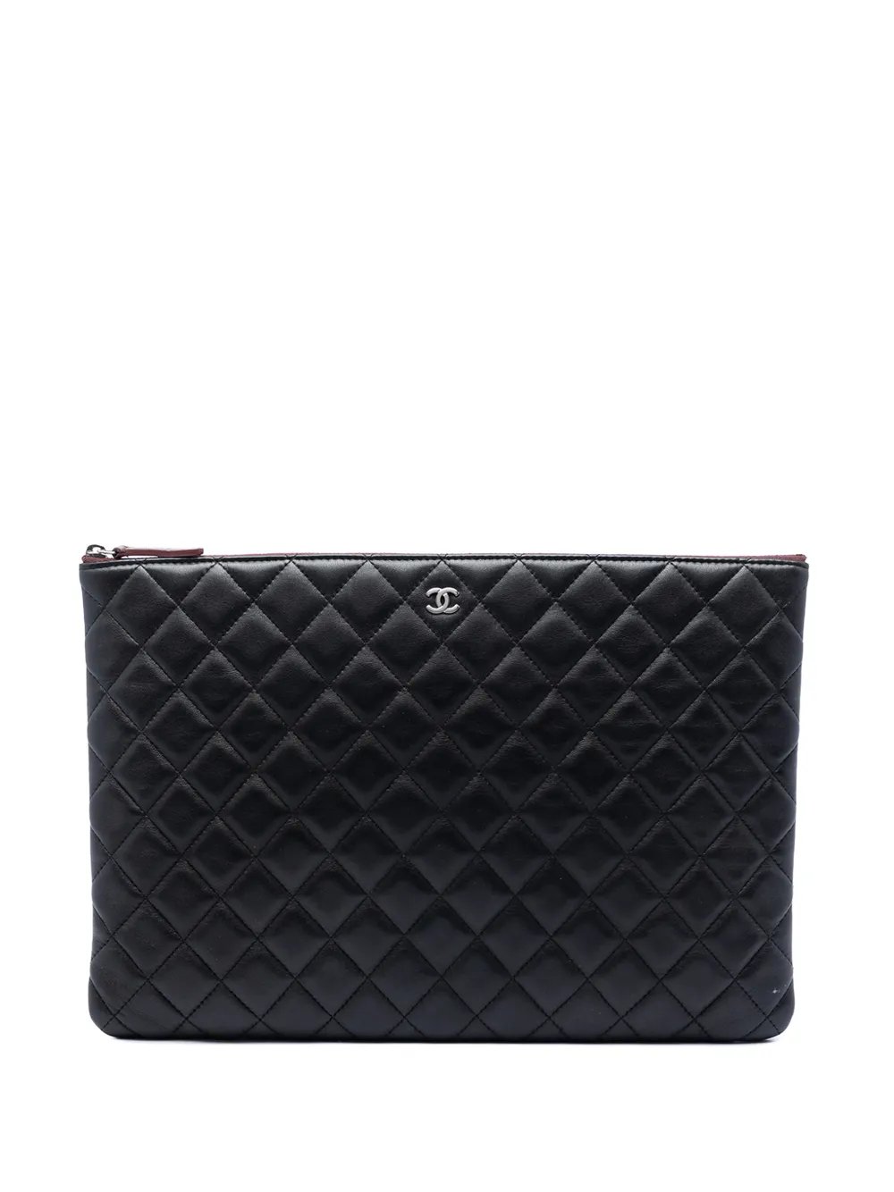 2013-2014 Large Quilted Lambskin O Case clutch bag
