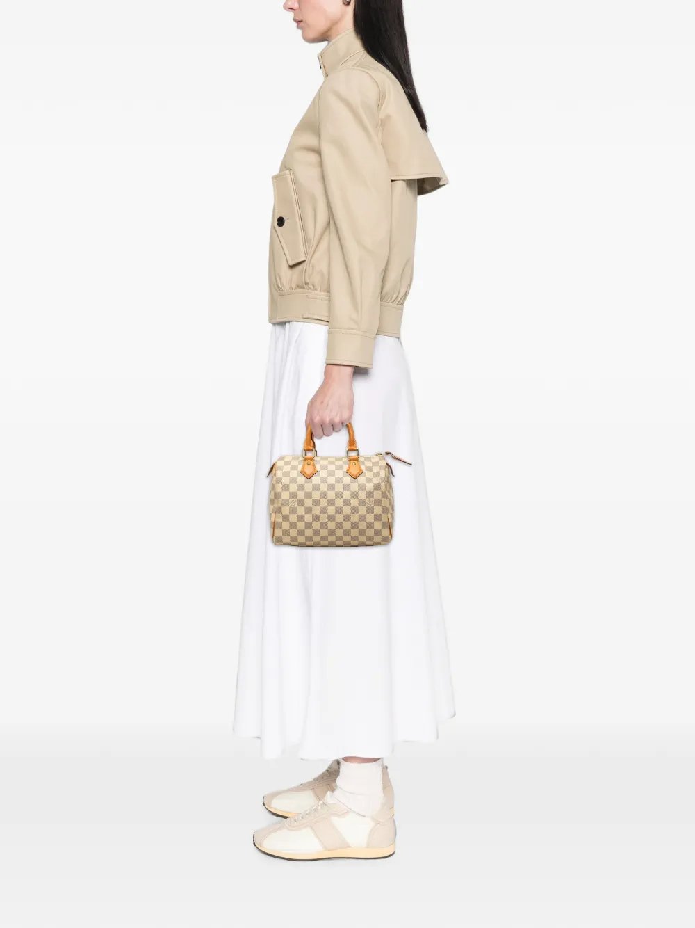 2015 Damier Azur Speedy 25 boston bag