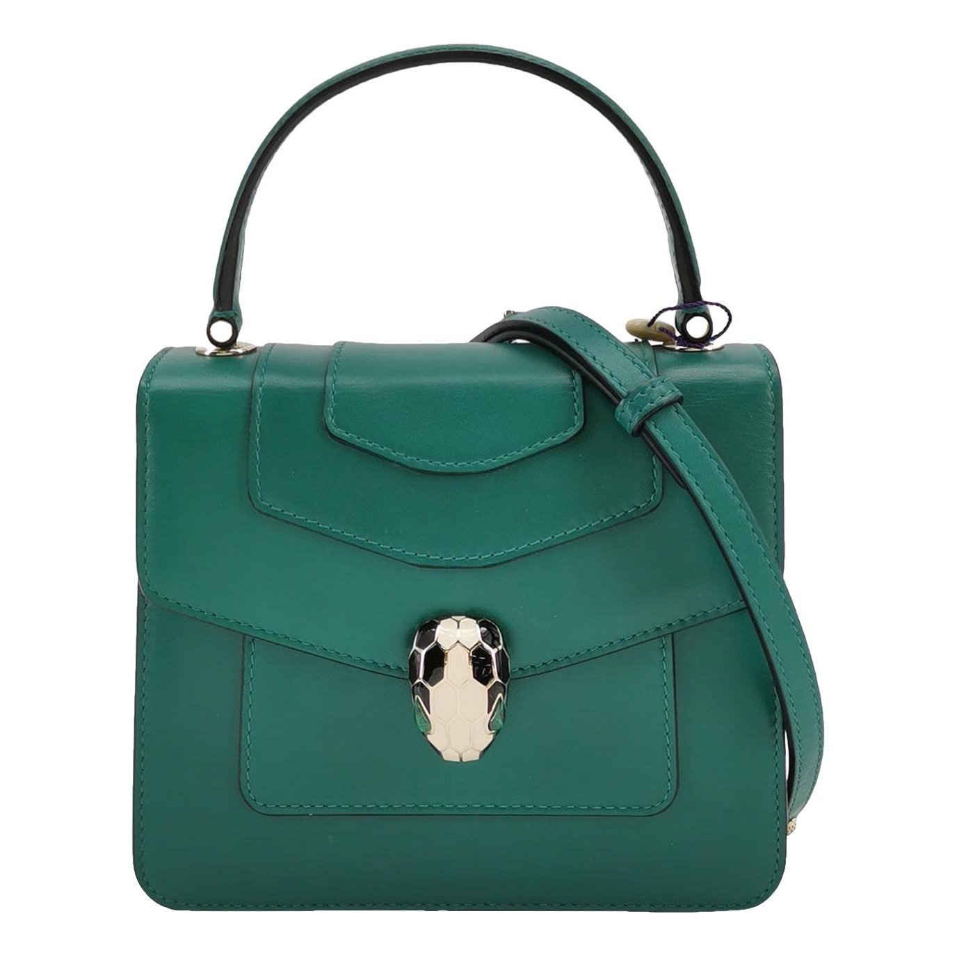 Serpenti leather handbag