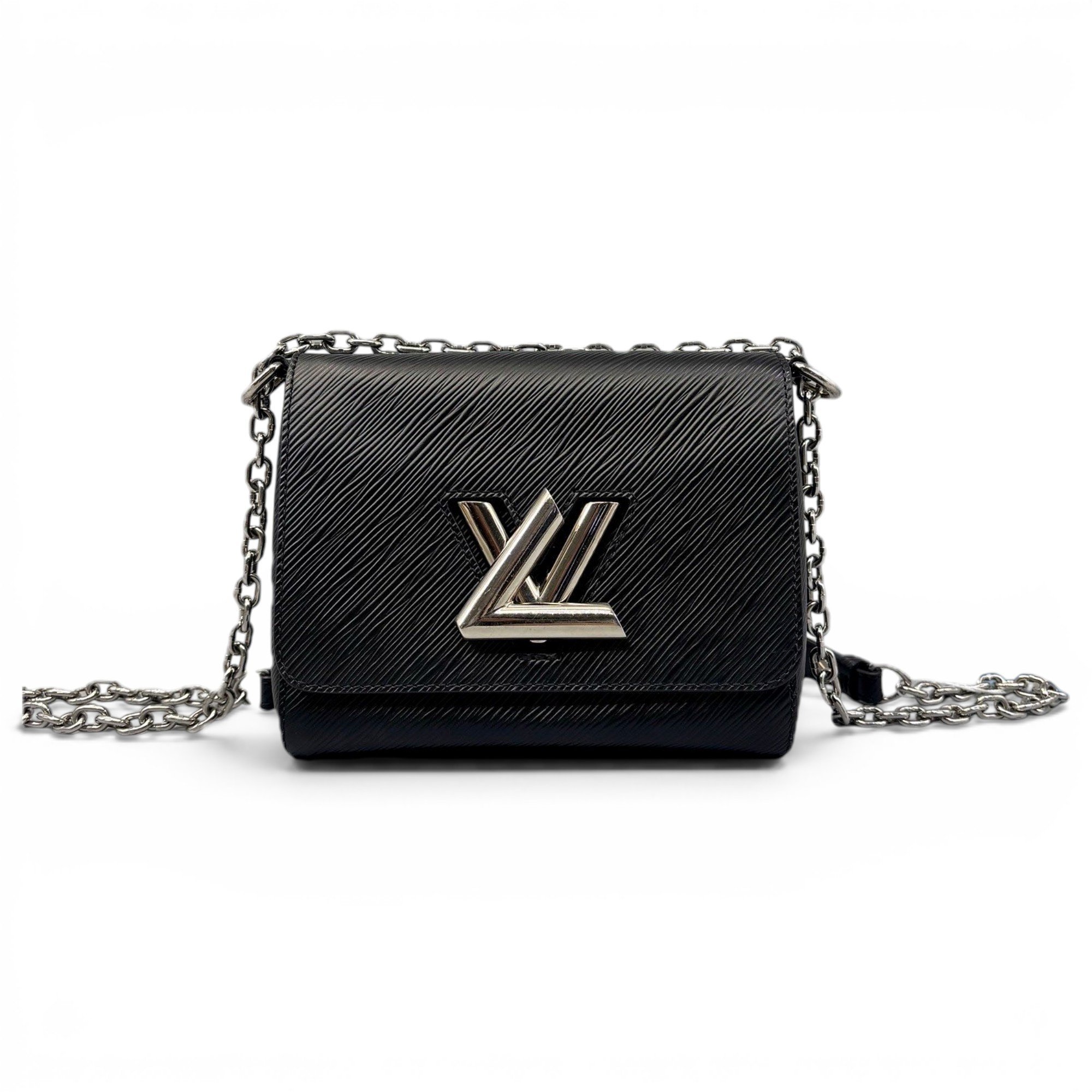 Twist leather handbag