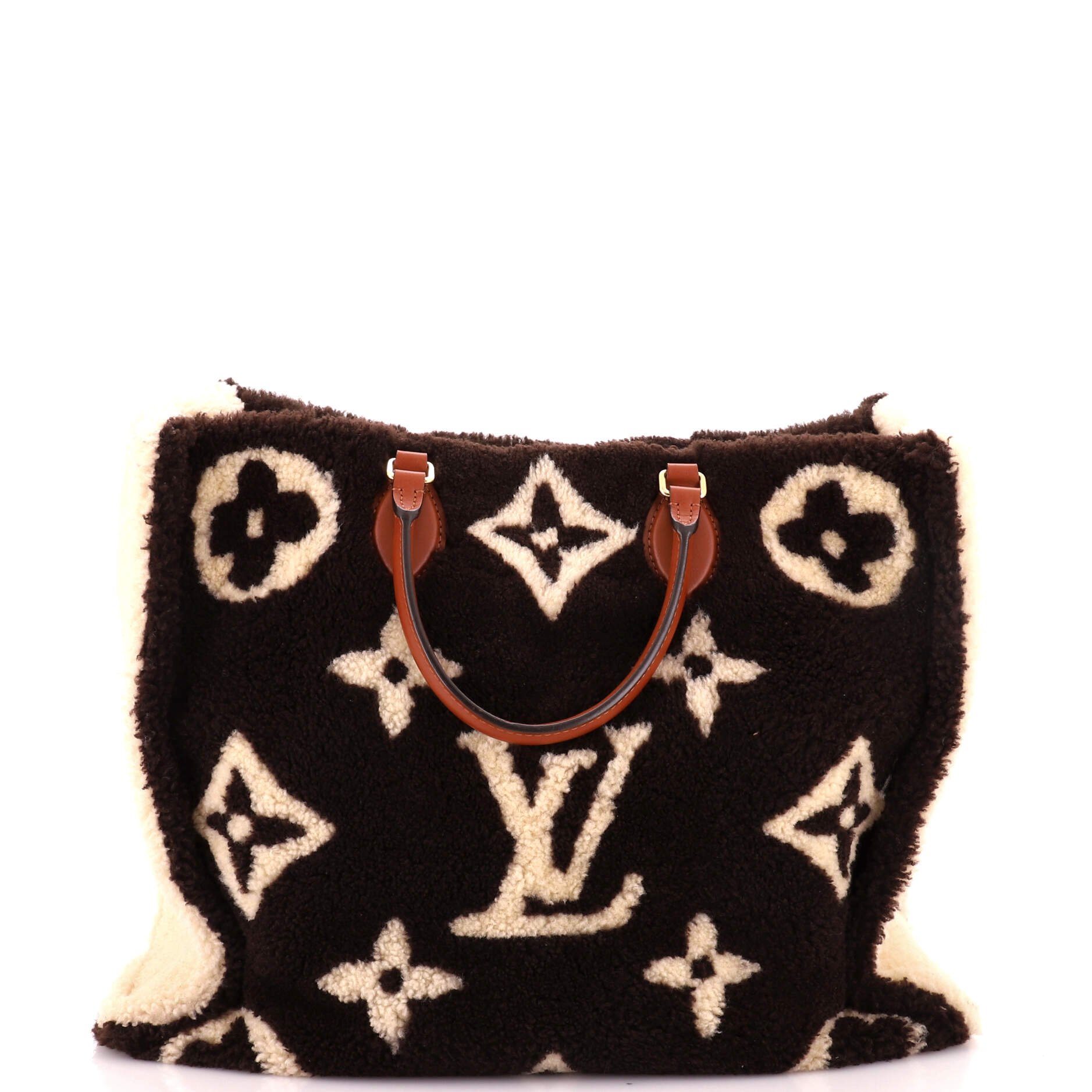 OnTheGo Tote Monogram Giant Teddy Fleece GM